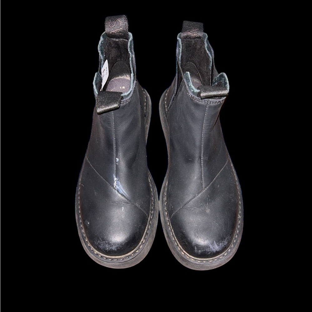 TOMS Alpargata Mallow Round Toe Pull On  Womens Black Casual Boots 10018988T